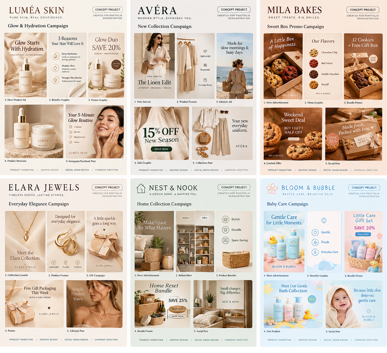 Product marketing design portfolio