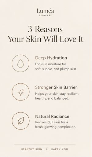 Luméa Skin Benefits Graphic